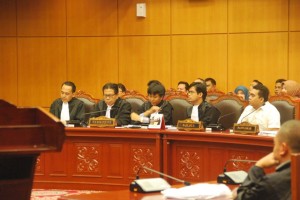 Pihak termohon KPU Sumsel dan yang menerima kuasa dari KPU Sumsel