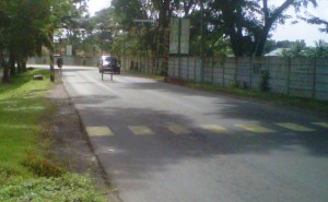 Portal Jembatan Sei Komering yang berada di Desa Sungai Gerong Kecamatan Banyuasin I Kabupaten Banyuasin