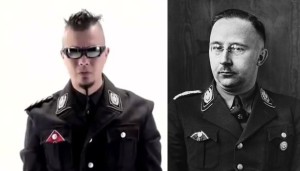Penampilan Ahmad Dhani dalam video klip (kiri) dan heinrich-himmler (kanan). spiedel.de, malditoinsolente.com